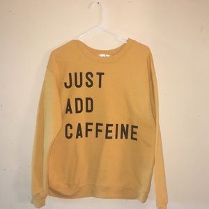 Just Add Caffeine Graphic Sweater